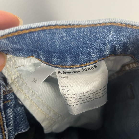 Reformation Women's Serena High Skinny Jeans Size 24 Melbourne Destroyed - Picture 4 of 5